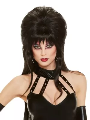 Elvira Wig Mistress Of The Dark Womens Halloween Costume Cosplay Vampire Black • $33.79