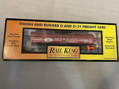 MTH Electric Trains Rail King 30-7394 Cooks Paints Tank Car O And O-27 Scale • $16.42