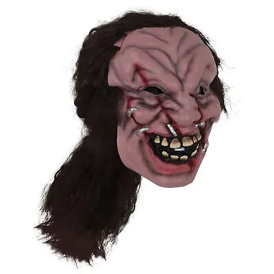 Spooky Zombie Hair Mask - Adult Halloween Costume Accessory • £6.55