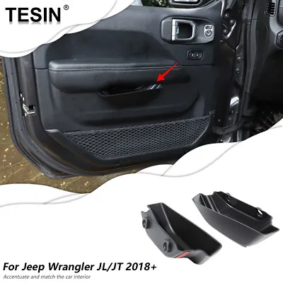 $20.49 • Buy 2pc Front Door Side Storage Box Accessories For Jeep Wrangler JL & Gladiator 18+