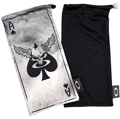 2 Oakley Microfiber Storage Cleaning Bags Si Apocalypse Ace Of Spades Skull Case • $24.99