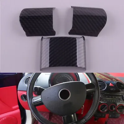 Carbon Fiber ABS Steering Wheel Cover Fit For VW Beetle 2003-2010 • $28.06