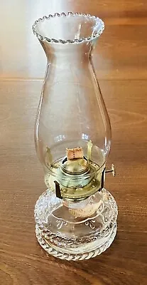 VINTAGE Kerosene Lantern Nautical Rope Design Glass Lamp • $65