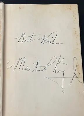 MARTIN LUTHER KING Jr. Signed A Stride Towards Freedom Signed Autographed JSA • $11500