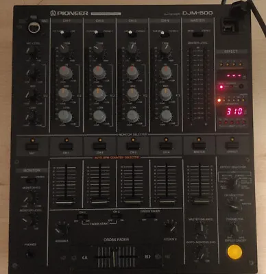 $275 • Buy Pioneer DJM-500 DJ Mixer Model 4-channel Mixer