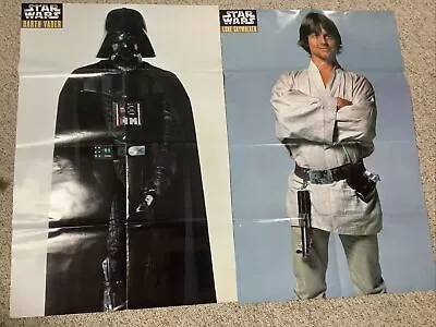 Vintage Starwars Posters- Lot Of 2- Luke Skywalker And Darth Vader-1997 Topps • $15.95