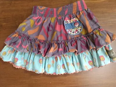 Matilda Jane Skirt Character Counts Toddler Size 2T Tiered Ruffles Elastic Band  • $13.99