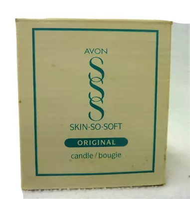 Vintage Nib Avon Skin So Soft Original Scent Candle 1998 Sealed • $4.99