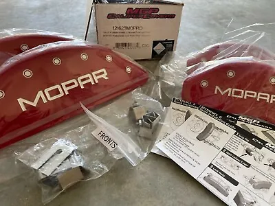 MGP Caliper Covers 12162SMOPRD Red Mopar For 2011-2023 Dodge Challenger Charger • $295