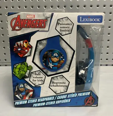 Marvel Avengers Kids Childrens Foldable Stereo On Ear Headphones NEW SEALED • £17.99