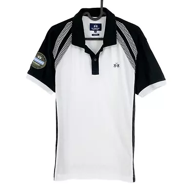 LA MARTINA White Short Sleeves Slim Fit Polo Shirt Size M • $43.12