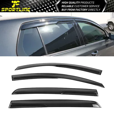 Fits 10-14 VW Golf MK6 GTI Mugen Style Acrylic Window Visors Guards 4PC Set • $28.98