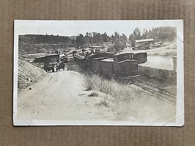 Postcard RPPC Caboose Car 740 Train Railroad Mining Town Real Photo • $7.99