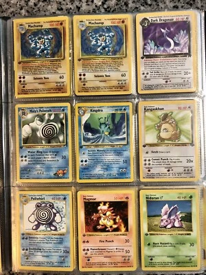 $125 • Buy Pokemon (Lot Of 9) 1st Edition Vintage Cards - Base Set, Shadowless, Team Rocket