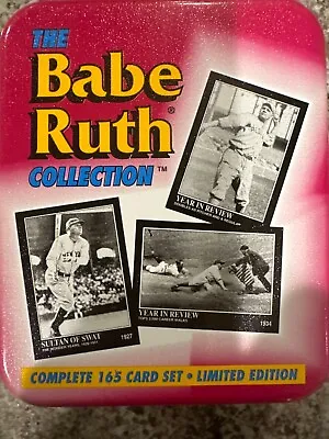 The Babe Ruth Collection 1992 Megacards - COMPLETE 165 CARD Set - IN TIN ! • $15