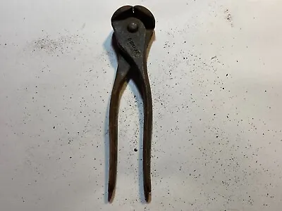 Vintage Dunlap Wire Fence Cutter Pliers Pinchers Nail Pullers Antique Tool • $8.87