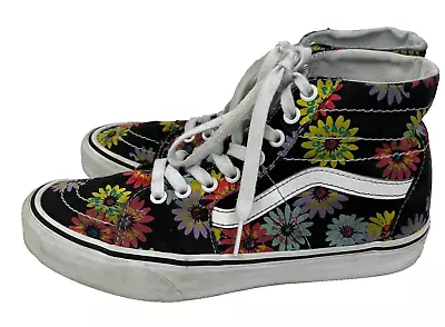 Vans Sk8-Hi Tapered High Top Peace Floral Skating Shoes Women's 8.5 Men's 7 • $24.88