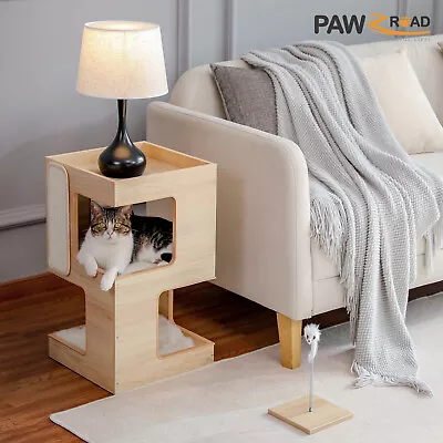 PAWZ Road Cat Tree Bed Bedside Tables Tower Condo House Scratcher Furniture Toy • $65.99