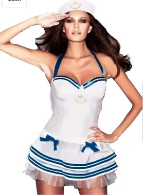 Stunning Sexy Ann Summers Nautical Tease Outfit Costume Dress Only Size 12 • £10.99