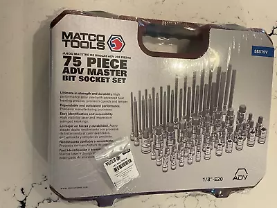 New/Sealed Matco 75 Pc ADV Master Bit/Torx Socket Set&Store Case&Hex Ball Chuck • $230.50