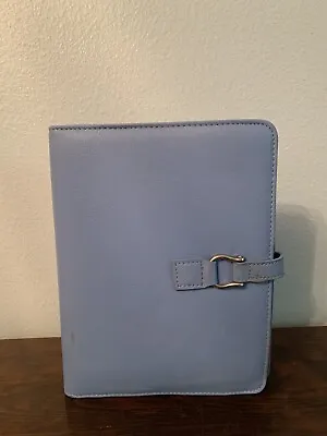 365 By Franklin Covey Monthly/weekly Organizer In Blue Leather Case  • $99