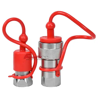 1/2  Ag Poppet Pioneer Style Hydraulic Quick Connect Couplers Couplings Bobcat • $516.90