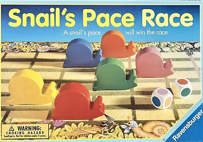 Snail’s Pace Race Board Game Ravensburger Complete! Preschool Color Game • £18.04