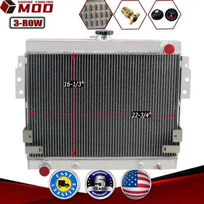3-core Aluminum Radiator For 1975 1976 1977 1978 Ford Mustang Ii 5.0l V8 302 At • $144.95