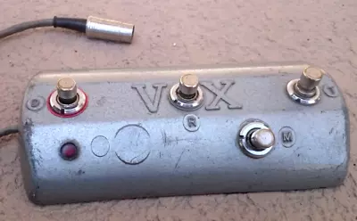 Vintage Vox 4 Button 6 Pin Footswitch Guitar Amp Instrument Untested • $130