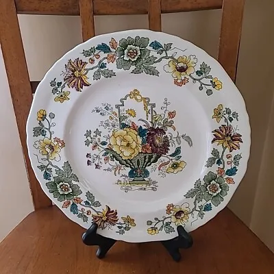 MASON'S Patent Ironstone STRATHMORE Green England  Dinner Plates 10'' MINT Cond • £17.32