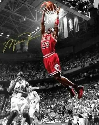 Michael  Jordan's  -  8  X  10  Glossy  Signed   Photo  Reprint • $6.65
