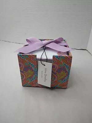 VERA BRADLEY Note Cube Paisley In Paradice Stationary Office Desk Box Gift NWT • $17.99