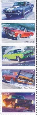 Muscle Cars 2013 USPS Postage Stamps # 4743-47 Strip 5 Mint NH GTO Charger Hemi • $5.99
