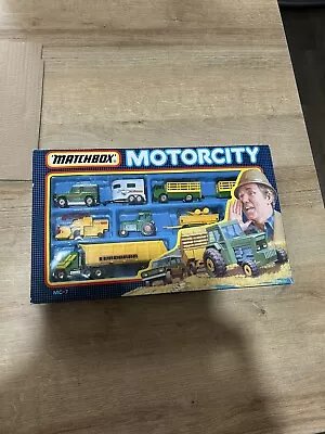 Matchbox Motorcity MC7 Farming Gift Set Inc Kenworth Cabover Land Rover 90 • $63.41