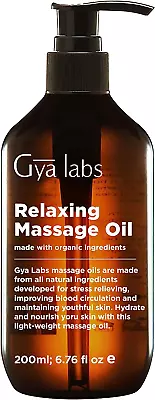 Gya Labs Relaxing Sensual Massage Oil For Couples - Ylang Ylang Rose Geranium - • £24.47