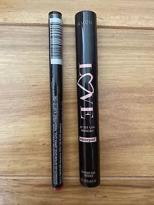 Avon LOVE Lash Mascara Blackest Black Waterproof And Liquid Black Eyeliner • $20