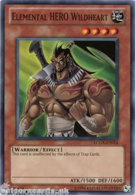 £0.99 • Buy LCGX-EN014 Elemental HERO Wildheart Common UNL Edition Mint YuGiOh Card