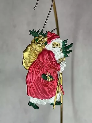 MMA Metropolitan Museum Of Art 2004 Father Christmas Ornament Gold Plated • $45