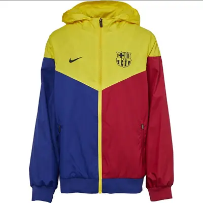 Nike FCB Barcelona Woven Windrunner Unisex Youth Jacket AT4408 475 • $55.80