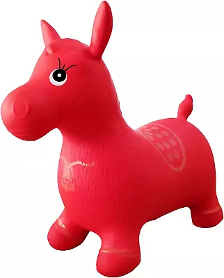 Appleround Horse Bouncer With Hand Pump Inflatable Space Hopper Ride-On Bouncy • $35.61
