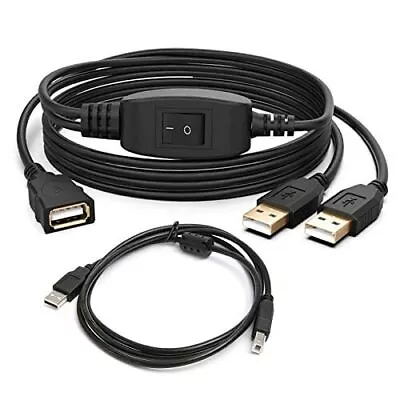 Herfair USB Splitter - 1 In 2 Out USB Splitter Y Cable Printer Cable   • $18.47