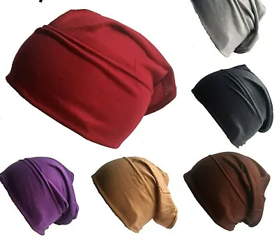 Tube Bonnet Cap PREMIUM QUALITY Under Scarf Hijab Stretchable Chemo Hair Wrap • £1.99