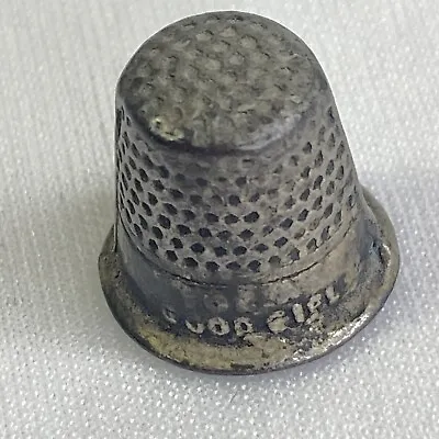 1940s Monopoly Replacement Piece Thimble  For A Good Girl  Lead And Tin • $24.99