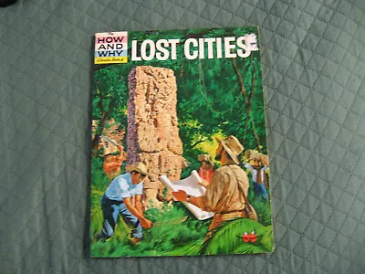 How And Why Wonder Book Of Lost Cities 1962 - Vintage Mid Century Modern USA • $20