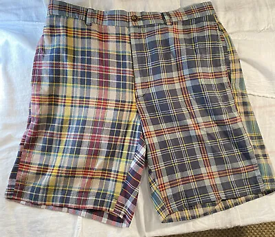 Brooks Brothers Madras Shorts Mens Size 35 Two-toned Plaid Casual Cotton • $10