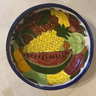 Talavera Mexican Casserole Dish/Serving Bowl With Fruits • $24