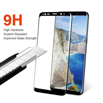 $4.45 • Buy For Galaxy S8 S8+ Plus 4D Tempered Glass Full Cover Screen Protector