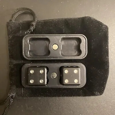 Metal Dice Set With Magnetic Metal Case And Bag • $50