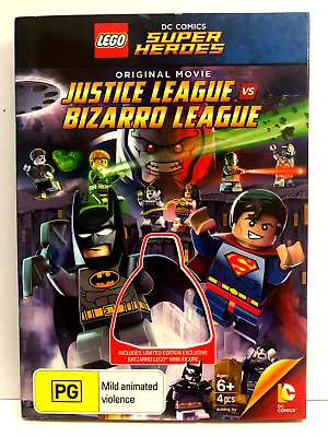 JUSTICE LEAGUE Vs BIZARRO LEAGUE. LEGO DC SUPER HEROES. CARDBOARD SLEEVE. DVD • $2.75