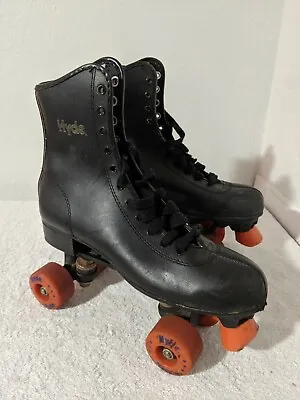 Vintage Men's Hyde Black Roller Skates Size 8 Retro  • $49.99